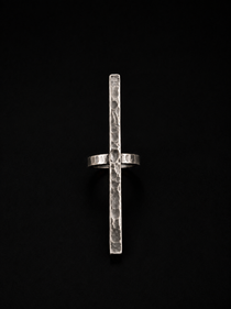 Silver Cross Signet Ring