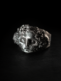 Melancholy Face Signet Ring