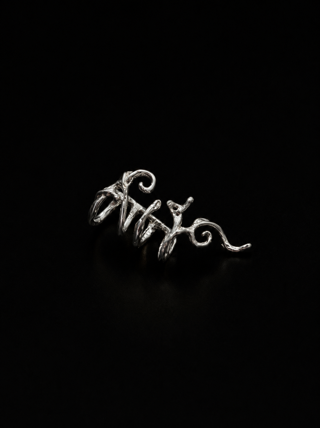 Silver Bone Ear Cuff Secondary image