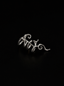 Silver Bone Ear Cuff