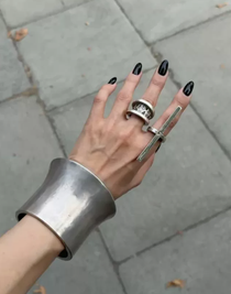 Silver Cross Signet Ring