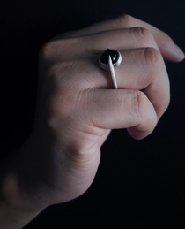 Black Onyx Shadow Ring