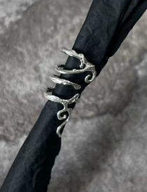 Silver Bone Ear Cuff