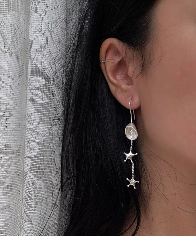 Bell Star Tassel Ear Hook