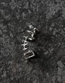 Silver Bone Ear Cuff